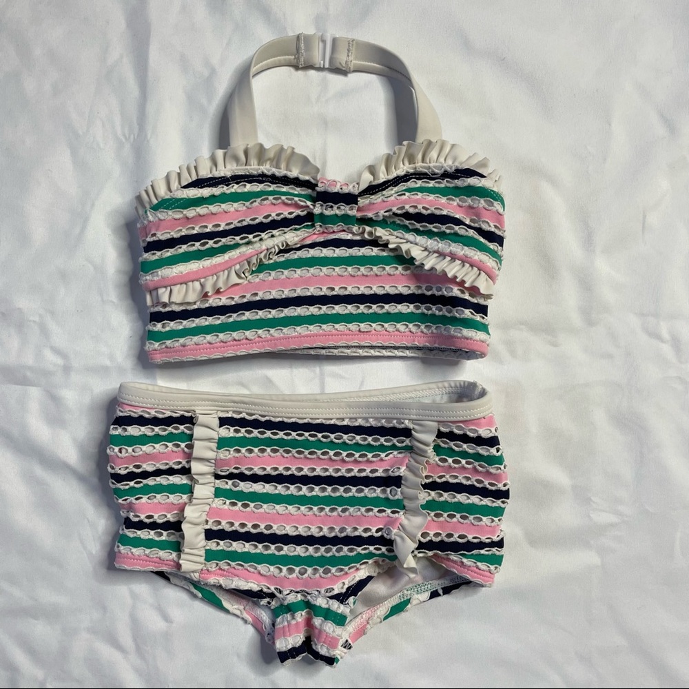 Janie and Jack Striped 2 Piece Swimsuit